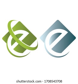 Logo de la letra E. Logotipo E Software Company. Plantilla de logotipo de carta E 