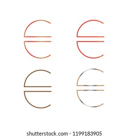 E Letter logo, strong, clear, useful and editable. Perfect for use in a wide range of new media templates: Web Marketing Agency, Social Media Services Showcase, Online Marketing Apps, Websites etc.