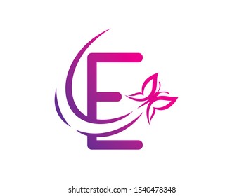 E Letter logo or symbol template