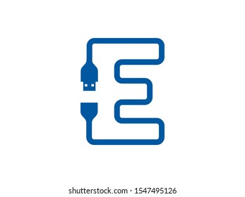 E Letter logo or symbol template design