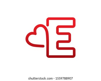 E Letter logo or symbol template