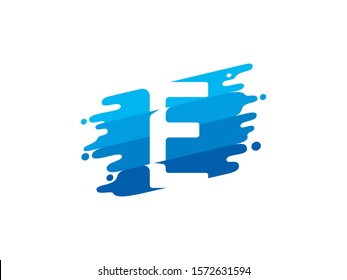 E Letter logo or symbol template