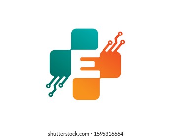 E Letter logo or symbol template design