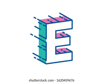 E Letter logo or symbol template