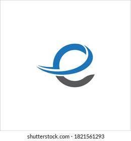 e letter logo and symbol template vector