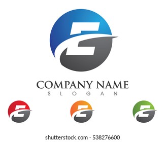 E Letter Logo template