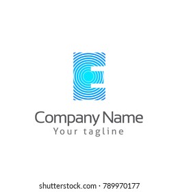 E LETTER LOGO TEMPLATE