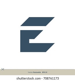 E Letter Logo Template Illustration Design. Vector EPS 10.