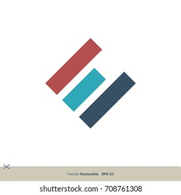 E Letter Logo Template Illustration Design. Vector EPS 10.