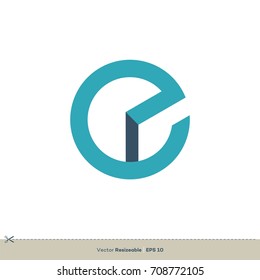 E Letter Logo Template Illustration Design. Vector EPS 10.