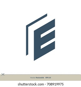E Letter Logo Template Illustration Design. Vector EPS 10.