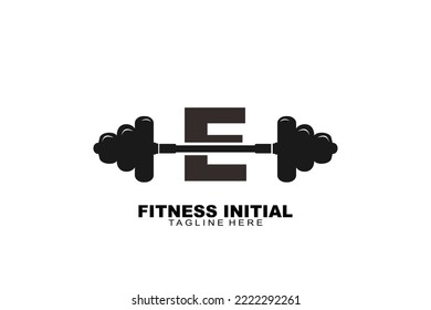 E Letter logo template for your branding.