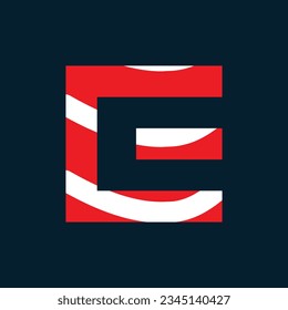 E letter logo or e text logo and e word logo design.