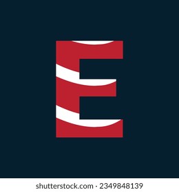 E letter logo or e text logo and e word logo design.