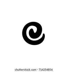 e letter logo vector