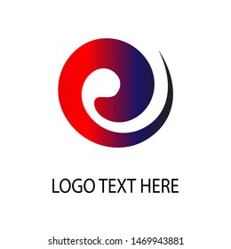 e  letter logo vector. circle logo