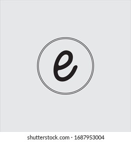E letter logo vector design