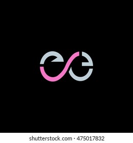 E E Letter logo vector icon