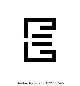 E letter logo vector illustration