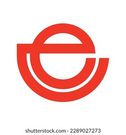 E-Brief-Logo, Vektorgrafik-Design