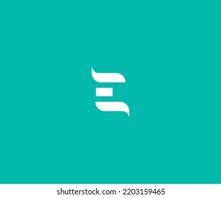 E Letra Plantilla vectorial de logotipo Símbolo abstracto de monograma