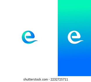E Letra Modelo De Vector De Logotipo Símbolo De Monograma Resumen. Usable para el deporte de negocios, la tecnología, la moda, el logotipo digital y creativo futuro