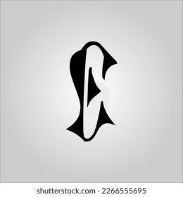 E letter logo. E letter logo with white background. This is black letter logo. Use stylist fashion logo. Decorative design.