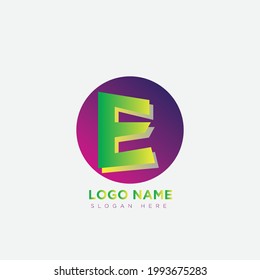 e letter logo for your company