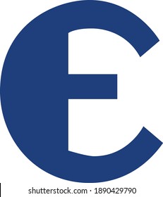 Diseño de logotipo moderno de letra E