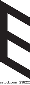 E letter modern logo design