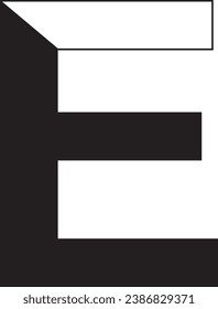 E letter modern logo design