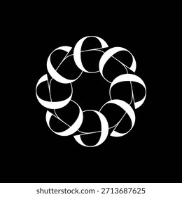 E carta monograma design, E carta logotipo design, E flor logotipo, modelo de vetor