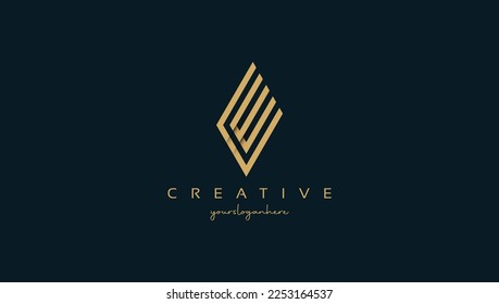 E Letter Monogram Logo Minimal Design Template Elemente