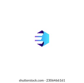 Diseño minimalista del logotipo de la letra E.