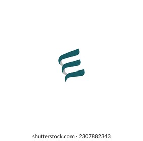 E Letter Monogram Logo Minimalist Design.