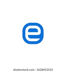 e letter monogram symbol. logo, icon