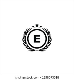 E Letter Royal Emblem