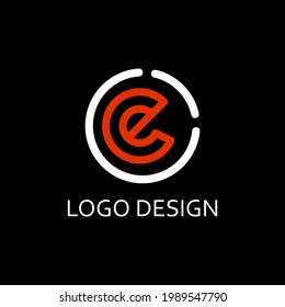 e letter for simple logo design