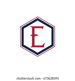 E letter vector design icon. E logo.