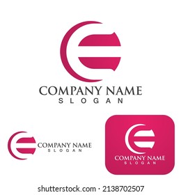 E Letter vector icon illustration design
