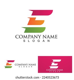 E Letter vector icon illustration design