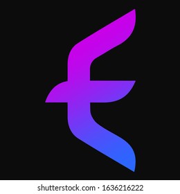 E letter vector image for web and design