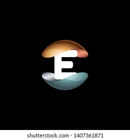 E LETTER VECTOR LOGO APHABET ICON