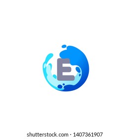 E LETTER VECTOR LOGO APHABET ICON