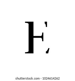E letter vector logo design template. Business logo. Minimalistic brand identity