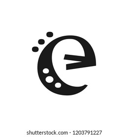 e letter vector logo design