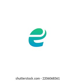 E Diseño del logotipo de la línea vector de la letra. Símbolo de icono de logotipo creativo.