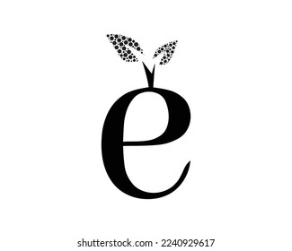 e letter vector logo design.