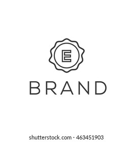E letter vector logo design