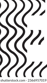 E-Brief-Zag-Logo-Design-Element in schwarzer Farbe
